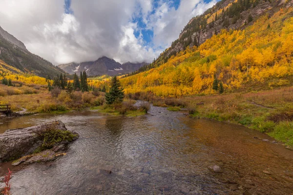 Maroon Bells Fall Reflection — Stock Photo, Image