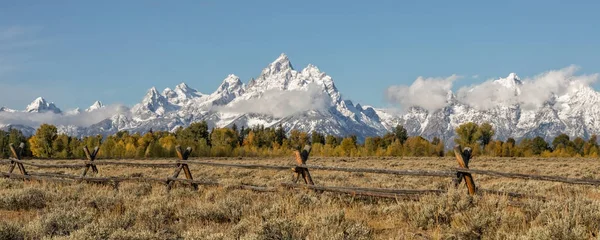 Teton Fall Panoramic — Stock Photo, Image