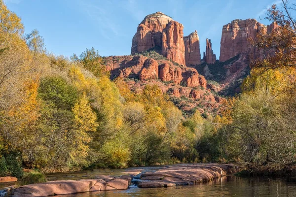 Cathedral Rock Fall Landscape — Stock Photo, Image