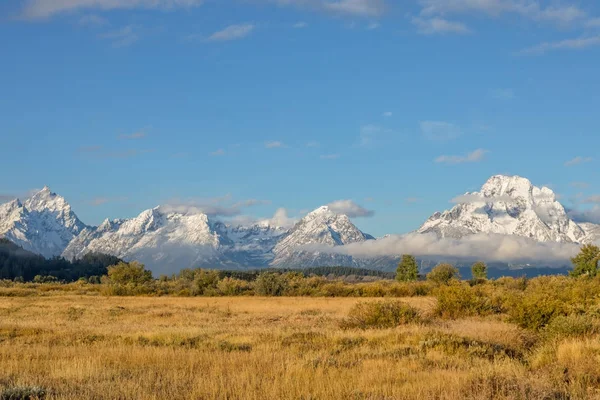 Paesaggio Panoramico Dei Tetoni Wyoming Autunno — Foto Stock