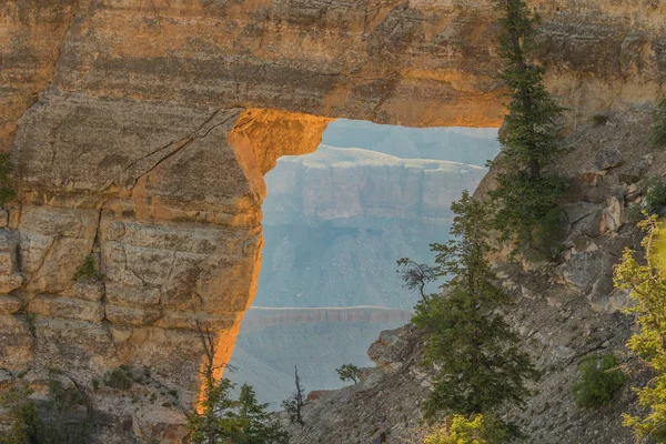 Scenic Angel Window Grand Canyon North Rim — Stock Photo, Image