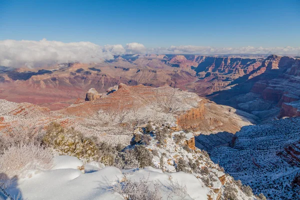 Paysage Hivernal Pittoresque Bord Sud Grand Canyon — Photo