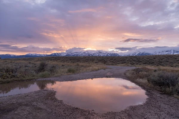 sonbaharda Tetons içinde güzel bir gündoğumu
