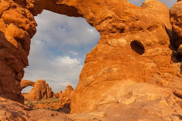 Γραφικό Τοπίο Της Εθνικό Πάρκο Arches Moab Γιούτα — Φωτογραφία Αρχείου