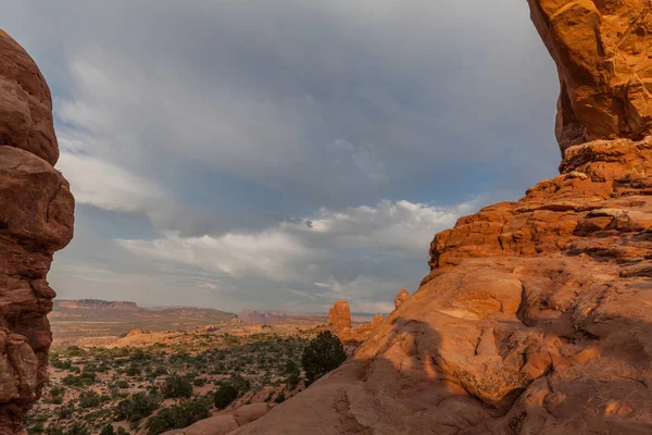 Paisaje Escénico Del Parque Nacional Arcos Moab Utah —  Fotos de Stock