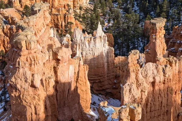Pintoresco Parque Nacional Bryce Cañón Utah Paisaje Invierno —  Fotos de Stock