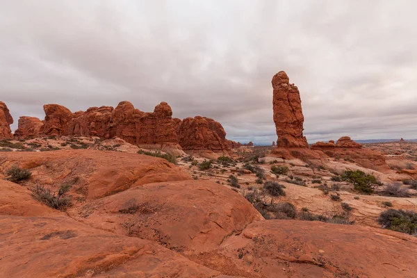 Γραφικό Τοπίο Της Εθνικό Πάρκο Arches Moab Γιούτα — Φωτογραφία Αρχείου