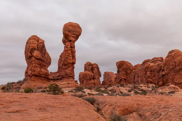 Γραφικό Τοπίο Της Εθνικό Πάρκο Arches Moab Γιούτα — Φωτογραφία Αρχείου