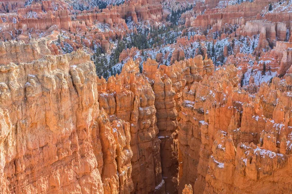 a winter scenic landscape in Bryce Canyon Utah