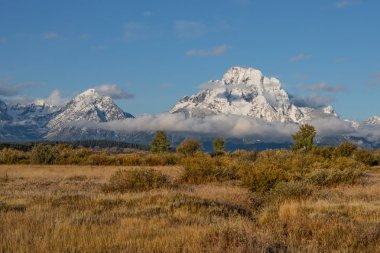 sonbaharda tetons doğal peyzaj