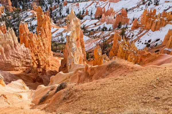 Belleza Escénica Del Parque Nacional Bryce Canyon Utah Invierno —  Fotos de Stock