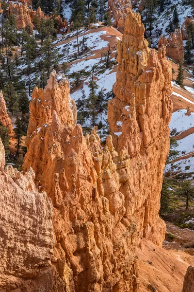 Cênica Bryce Canyon Parque Nacional Utah Inverno — Fotografia de Stock