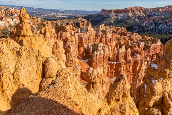 Paisaje Invernal Pintoresco Bryce Canyon Utah —  Fotos de Stock