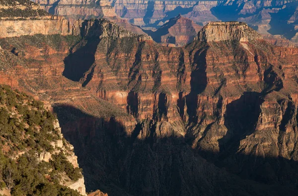 Paysage Accidenté Grand Canyon Depuis Rebord Nord — Photo