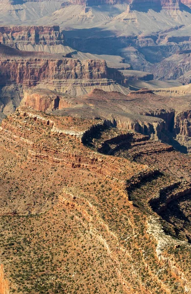 Paesaggio Panoramico Del Grande Canyon Dal Bordo Sud — Foto Stock