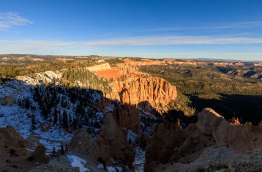 Bryce Canyon Milli Parkı Utah manzaralı engebeli peyzaj