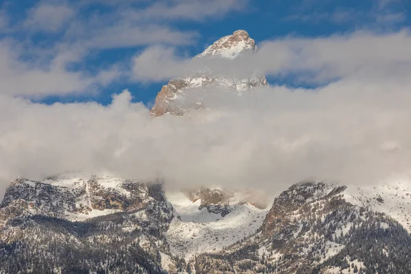 Nevado Tetones Nubes Otoño — Foto de Stock