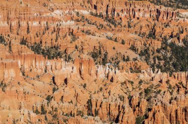 Kışın Bryce Canyon Milli Parkı Utah peyzaj doğal