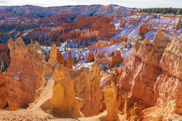 Paesaggio Panoramico Nel Bryce Canyon Utah Inverno — Foto Stock