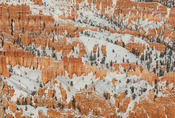 Scenic Snow Covered Landscape Bryce Canyon National Park Utah Winter — Stock Photo, Image