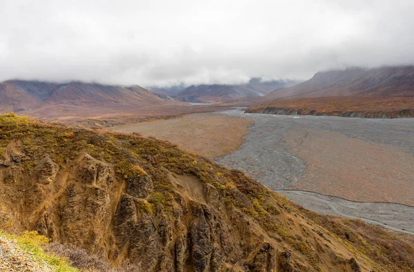 Malerischer Denali Nationalpark Alaska Herbstlandschaft — Stockfoto