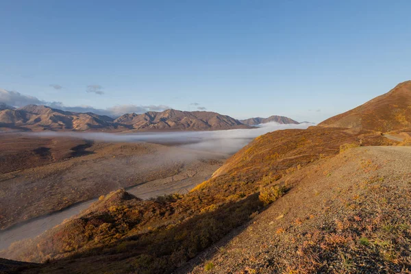 Malerischer Denali Nationalpark Alaska Herbstlandschaft — Stockfoto