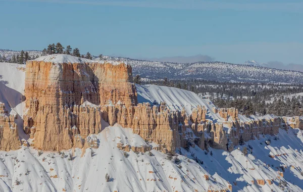 Paisaje Invernal Escénico Parque Nacional Bryce Canyon Utah — Foto de Stock