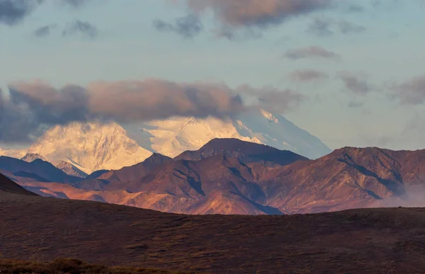 Paesaggio Panoramico Nel Denali National Park Alaska Autunno — Foto Stock