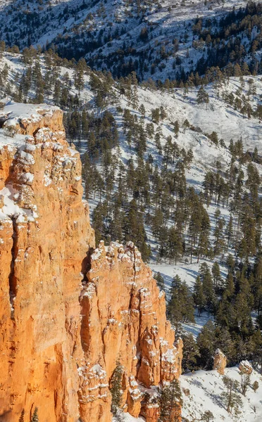 Paisaje Pintoresco Del Parque Nacional Bryce Canyon Utah Invierno — Foto de Stock