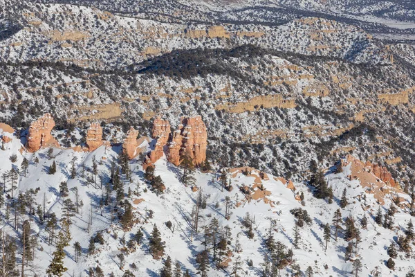 Paisaje Invernal Escénico Parque Nacional Bryce Canyon Utah — Foto de Stock