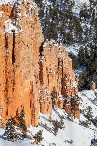 Uma Paisagem Inverno Cênica Bryce Canyon National Park Utah — Fotografia de Stock