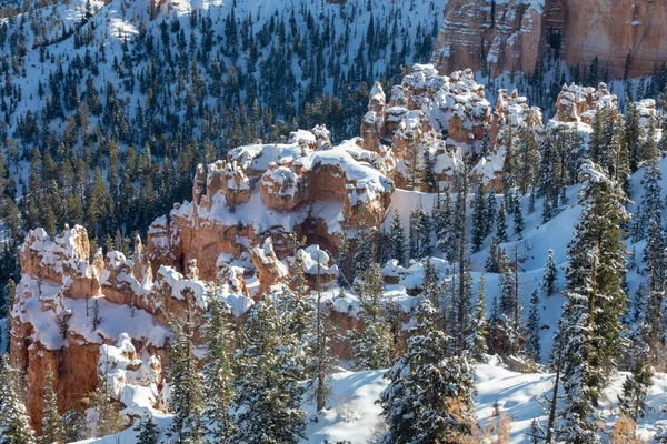 Paisaje Invernal Escénico Parque Nacional Bryce Canyon Utah — Foto de Stock