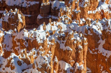 scenic Bryce Canyon National Park Utah winter landscape clipart