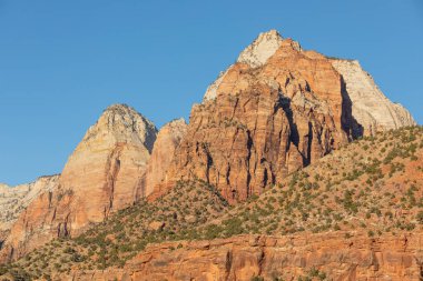 manzaralı Zion Ulusal Parkı Utah manzarası