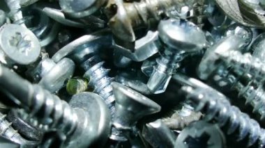 Cıvata, vida, somun, tespitleme grup döner. 4 k makro  