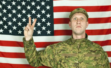 G.Pasquali asker ayağa karşı uluslararası sjgn zafer Amerikan bayrağı