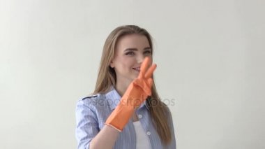  Güzel bir kadın modeli photo studio, sahne arkasında poz ev kadını gibi 