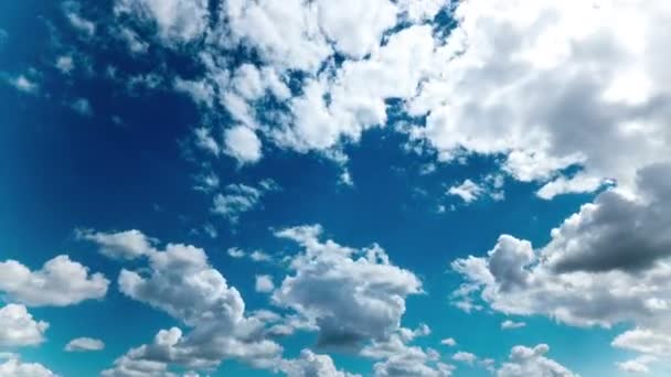 4K.Beautiful summer sky with clouds.  Timelapse — Stock Video