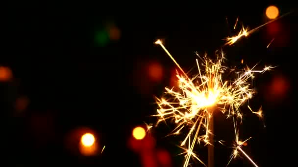 Carnaval Noël Saluer Sur Fond Avec Des Taches Couleur Clignotant — Video