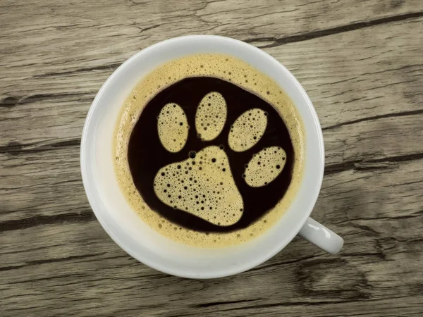 Kaffee für das Warten beim Tierarzt — Stockfoto