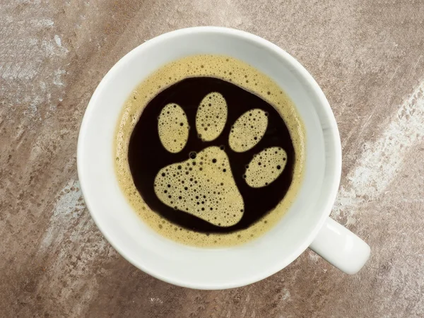 Kaffee für das Warten beim Tierarzt — Stockfoto