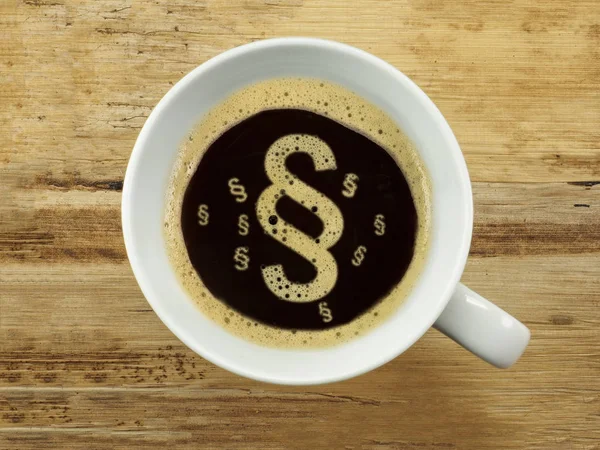 Absatz von Schaum im Kaffee — Stockfoto