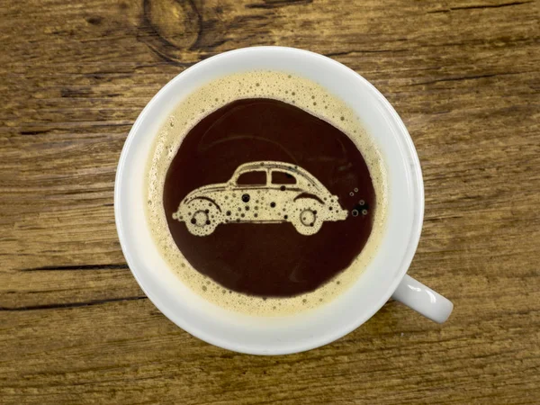Coffee service at the car dealer — Stock Photo, Image