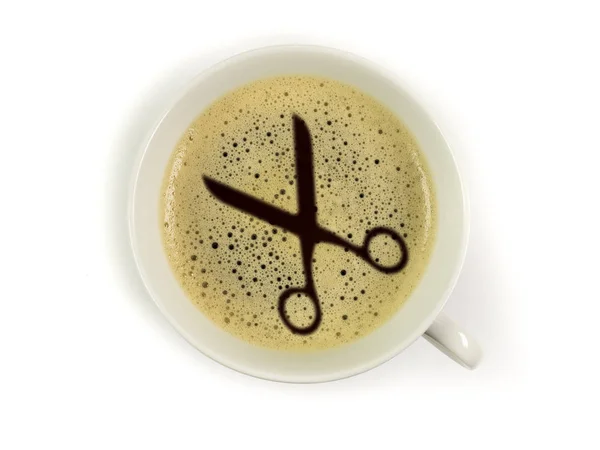 Kostenloser Kaffee beim Friseur — Stockfoto