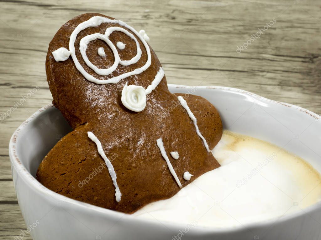 gingerbread man wants to dive