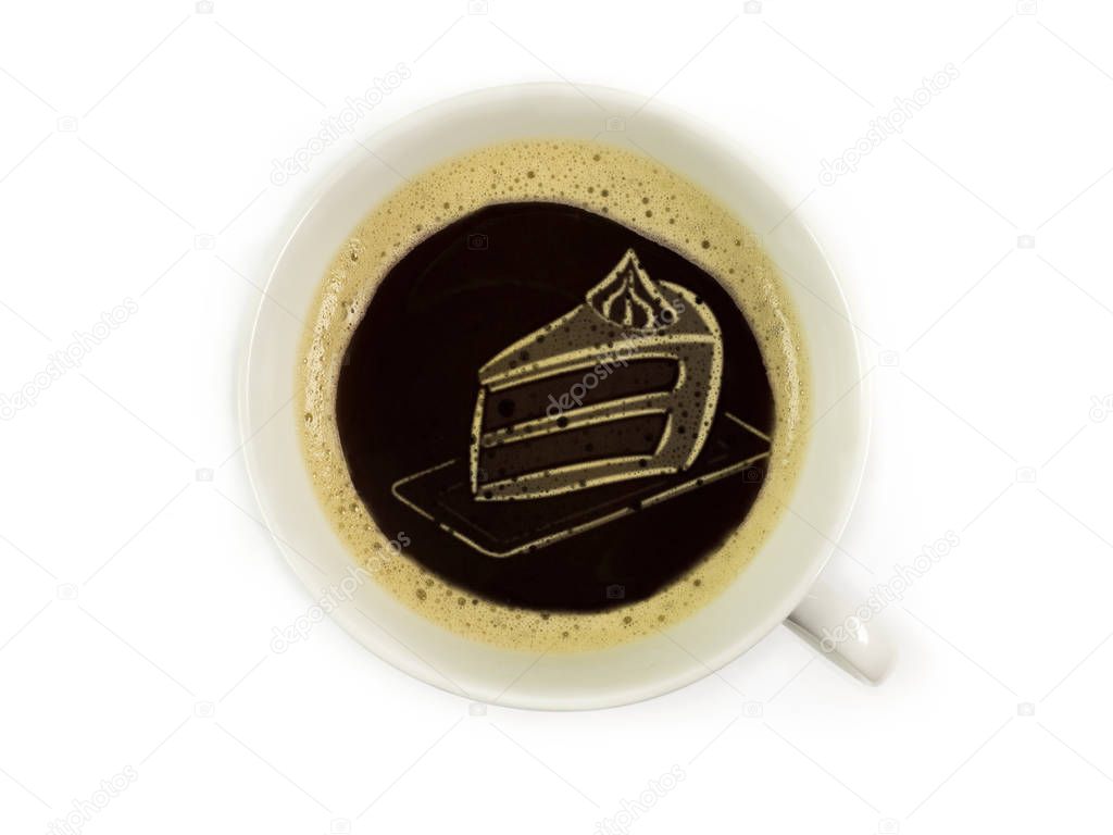 Cake in coffeemaker