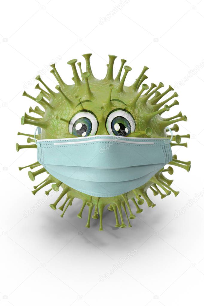 virus protects itself against flu protection with a mask
