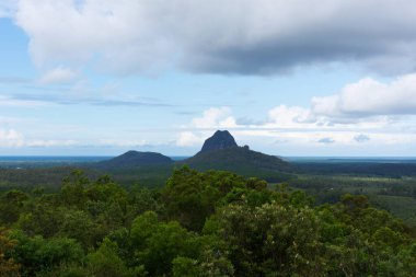 Cam ev Dağları Milli Parkı peyzaj, Queensland, Avustralya
