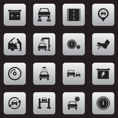 16 düzenlenebilir Rating simgeler kümesi. Pedalla, Otoban, işaretçi ve daha fazlası gibi simgeler içerir. Web, mobil, UI ve Infographic tasarımı için kullanılabilir.