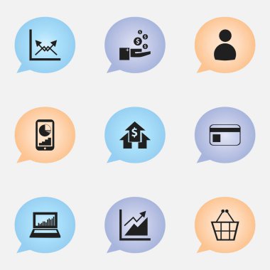 9 düzenlenebilir Hayatinizda simgeler kümesi. İlerleme, telefon istatistikleri, kullanıcı ve daha fazlası gibi simgeler içerir. Web, mobil, UI ve Infographic tasarımı için kullanılabilir.